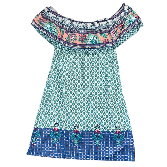 CABANA LIFE Off The Shoulder Coverup Dress Size Large Swim Summer Casual Travel - Picture 1 of 7